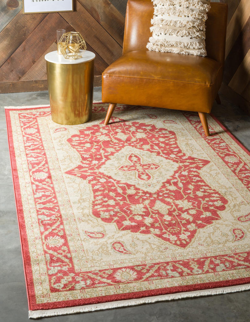 Chelsea Elegance Collection Area Rug - Twickenham Rectangle Red lifestyle 5