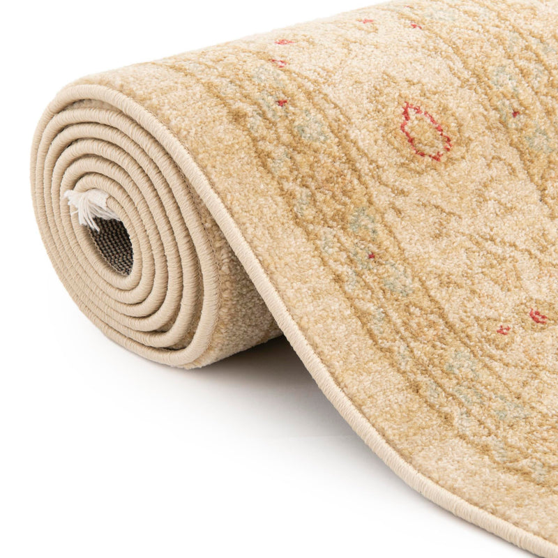 Chelsea Elegance Collection Area Rug - Hampton Round Cream lifestyle 46