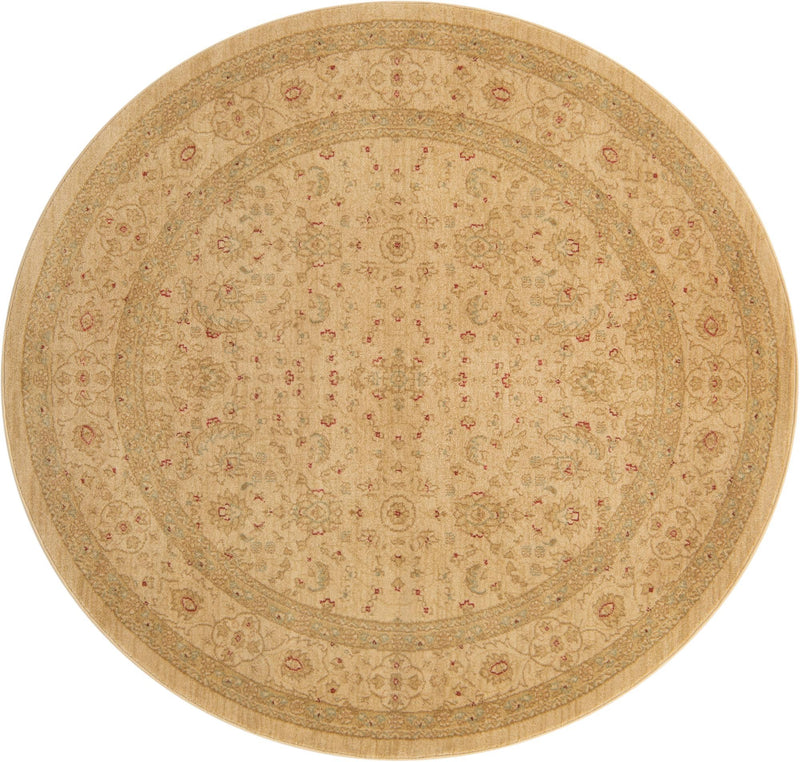 Chelsea Elegance Collection Area Rug - Hampton Round Cream lifestyle 16