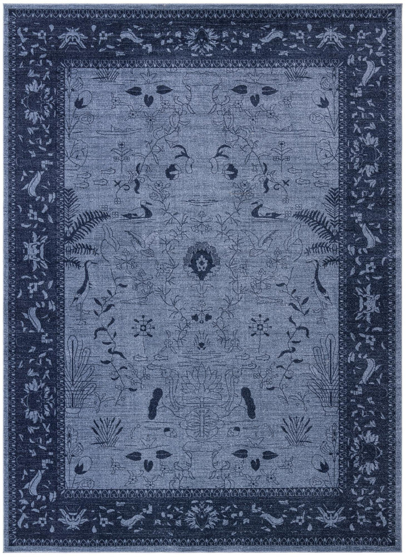 Horizon Collection Area Rug - Apex (Blue) Rectangle Blue Main