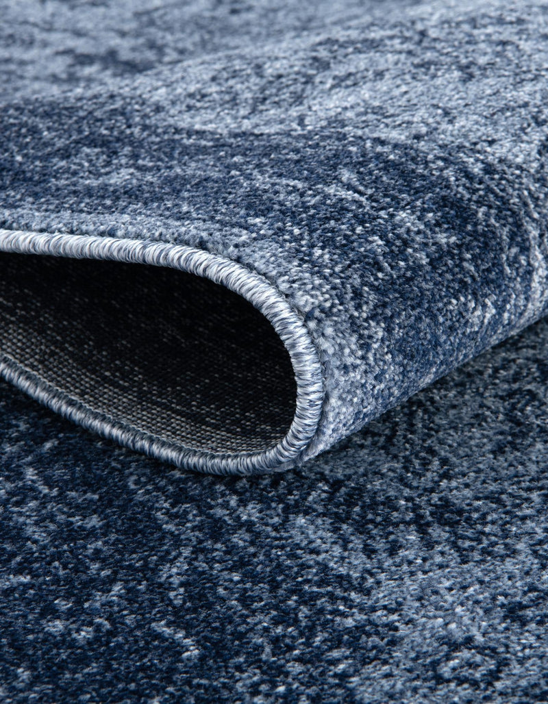 Horizon Collection Area Rug - Apex (Blue) Round Blue lifestyle 35