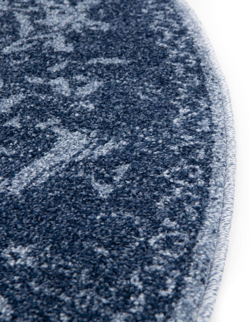 Horizon Collection Area Rug - Apex (Blue) Round Blue lifestyle 38