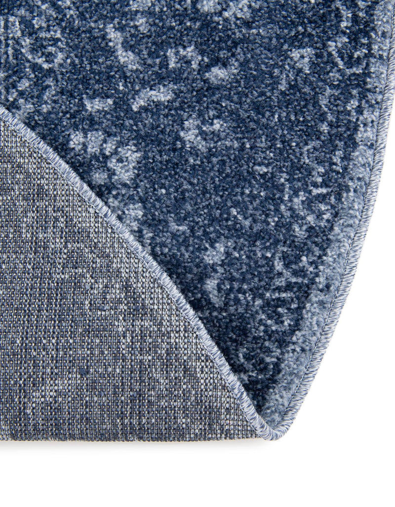 Horizon Collection Area Rug - Apex (Blue) Round Blue lifestyle 63