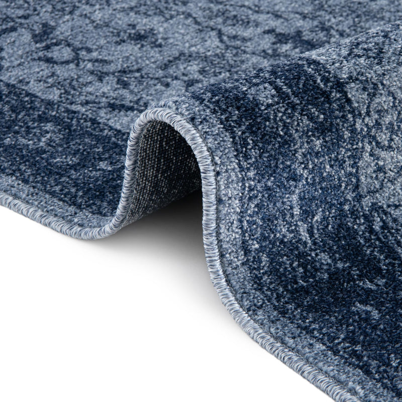 Horizon Collection Area Rug - Apex (Blue) Rectangular Blue lifestyle 46