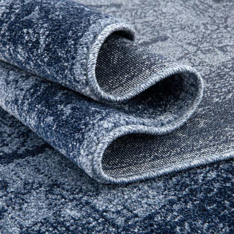 Horizon Collection Area Rug - Apex (Blue) Rectangular Blue lifestyle 55