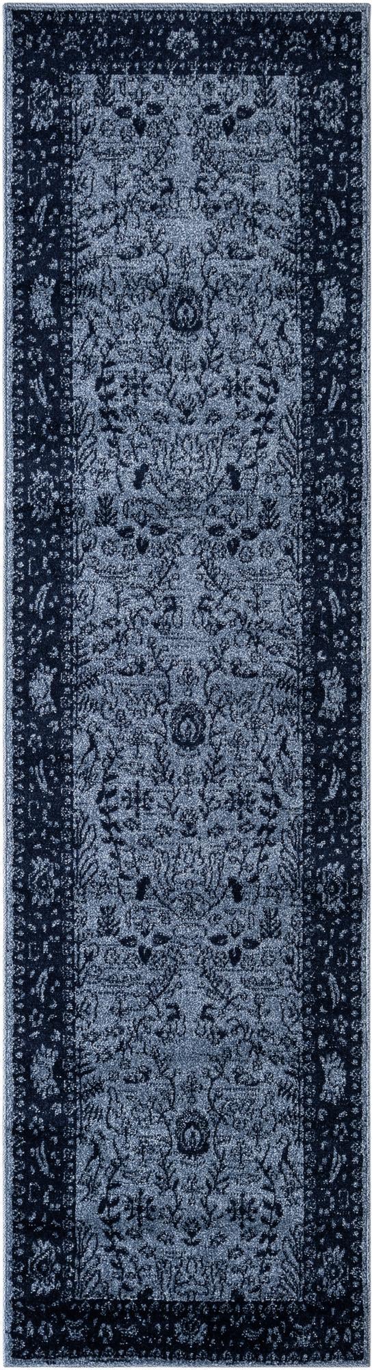 Horizon Collection Area Rug - Apex (Blue) Runner Blue lifestyle 17