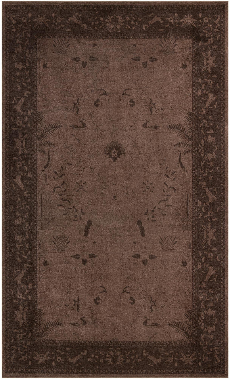 Horizon Collection Area Rug - Apex (Brown) Rectangular Brown lifestyle 17