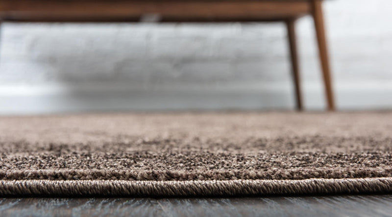 Horizon Collection Area Rug - Apex (Brown) Round Brown lifestyle 28