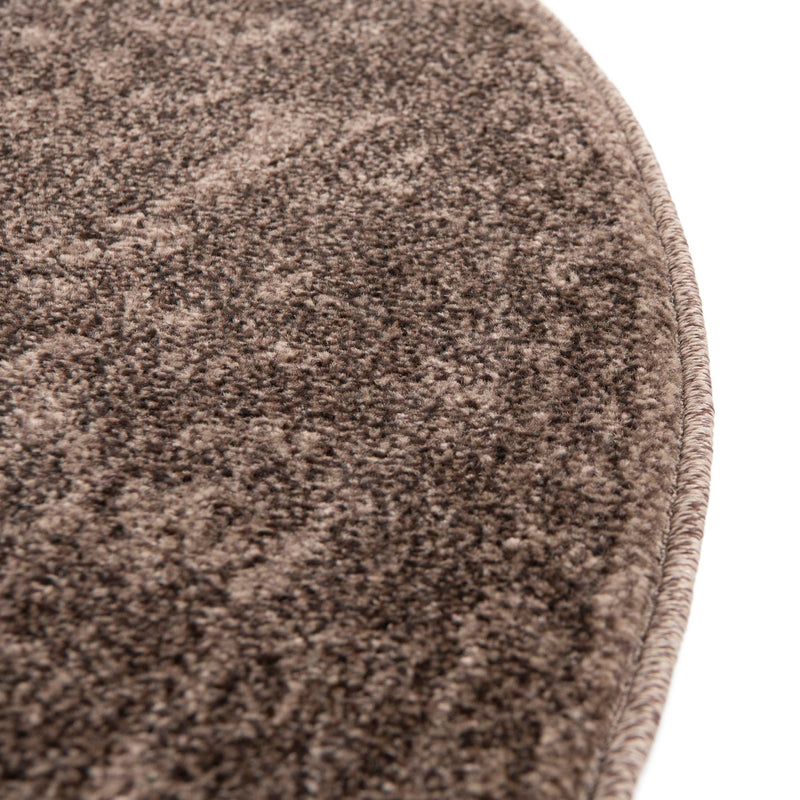 Horizon Collection Area Rug - Apex (Brown) Round Brown lifestyle 46