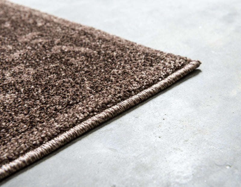 Horizon Collection Area Rug - Apex (Brown) Rectangular Brown lifestyle 36