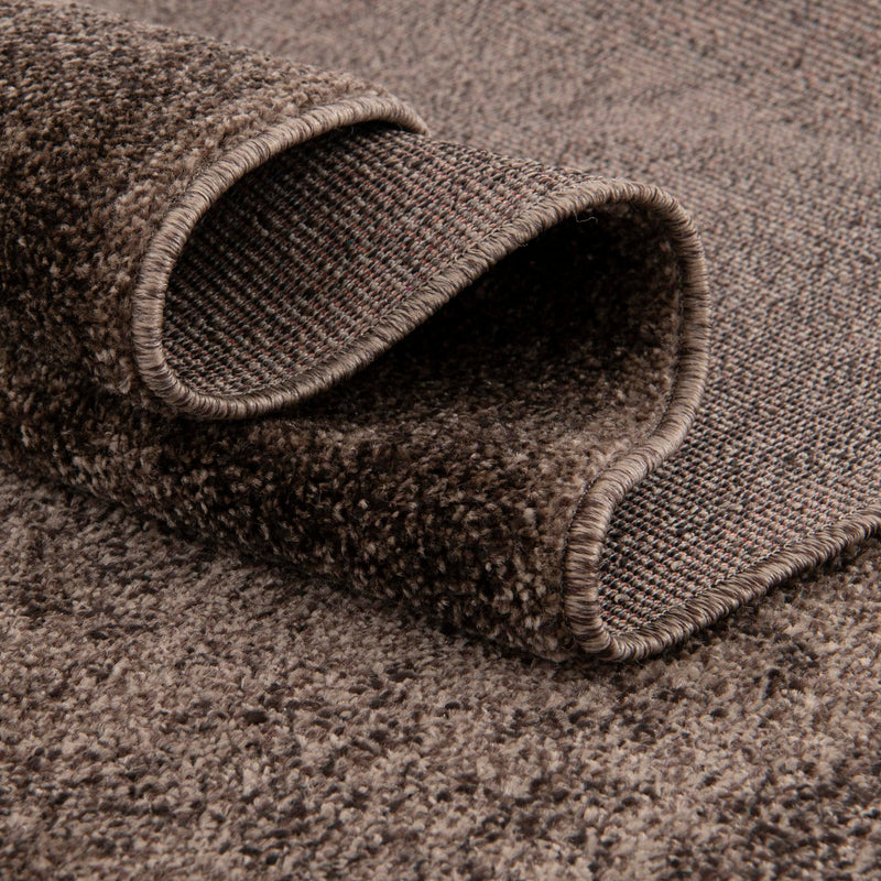 Horizon Collection Area Rug - Apex (Brown) Rectangular Brown lifestyle 69