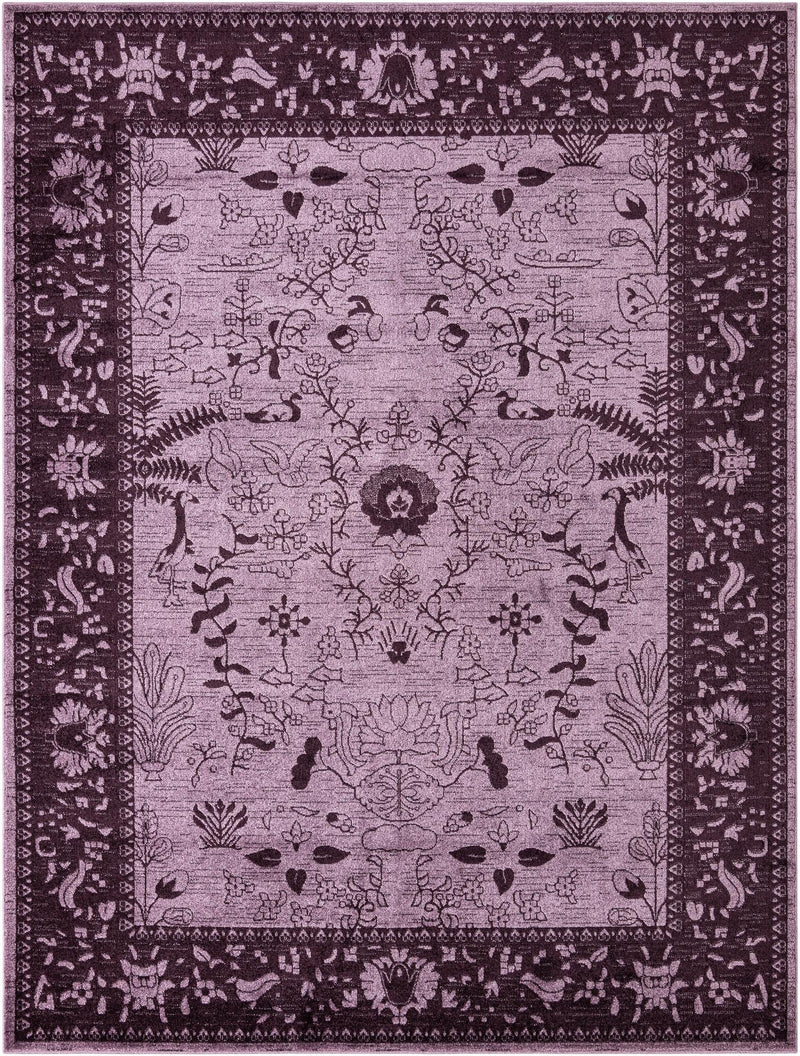 Horizon Collection Area Rug - Apex (Purple) Rectangle Purple Main