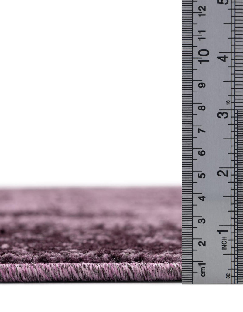 Horizon Collection Area Rug - Apex (Purple) Round Purple lifestyle 20