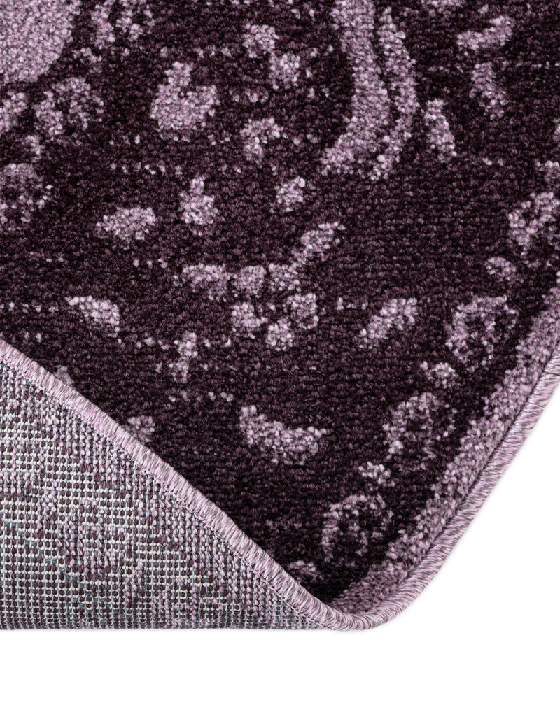 Horizon Collection Area Rug - Apex (Purple) Round Purple lifestyle 58