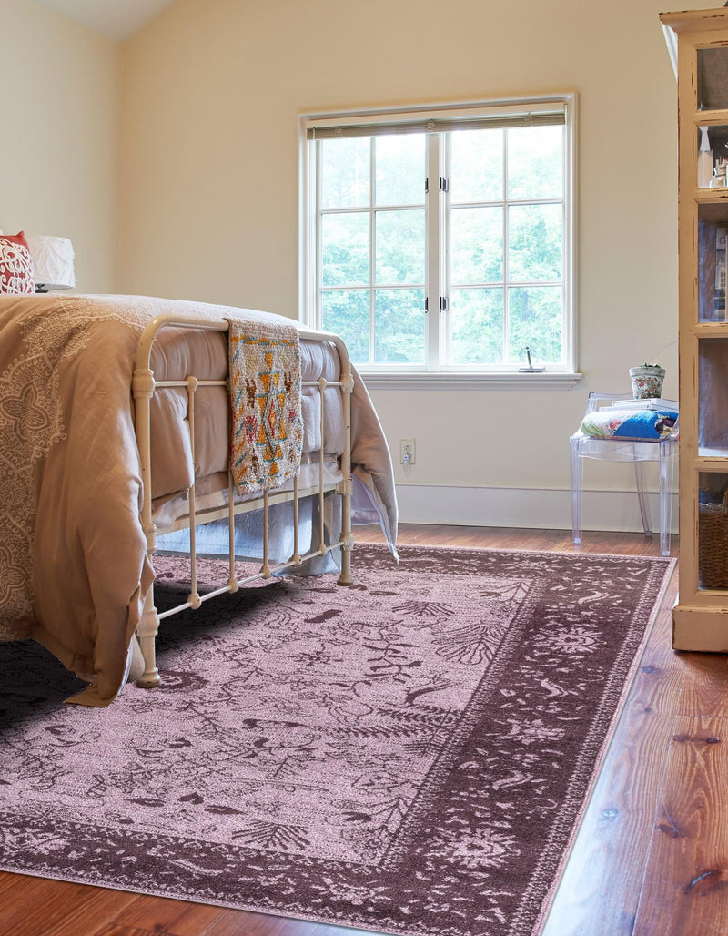 Horizon Collection Area Rug - Apex (Purple) Rectangular Purple lifestyle 31