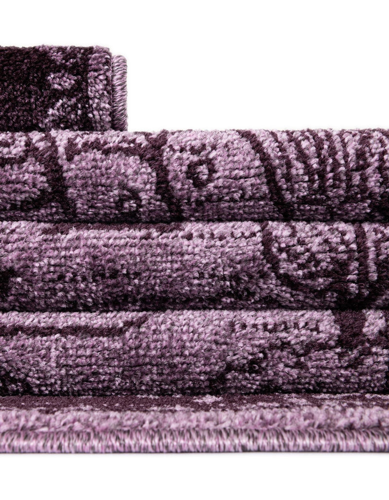 Horizon Collection Area Rug - Apex (Purple) Rectangular Purple lifestyle 51