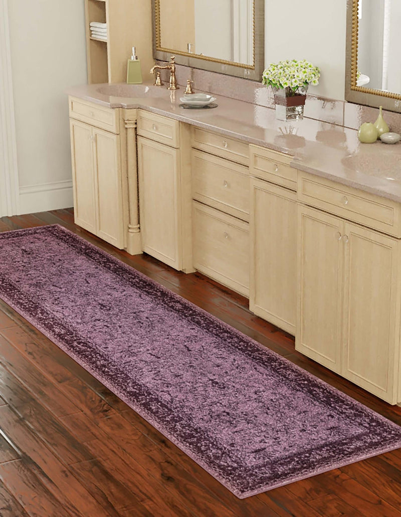 Horizon Collection Area Rug - Apex (Purple) Runner Purple lifestyle 15