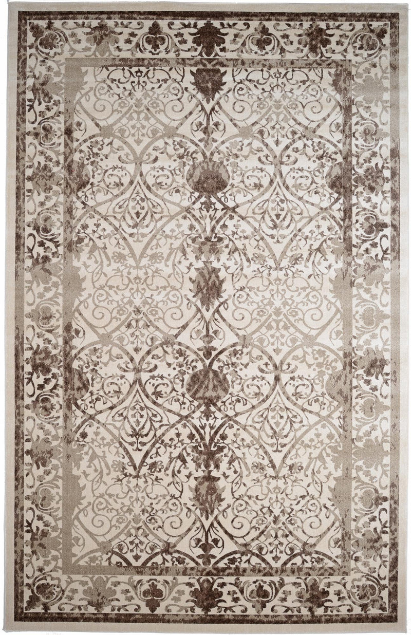 Horizon Collection Area Rug - Sierra Rectangle Beige lifestyle 5