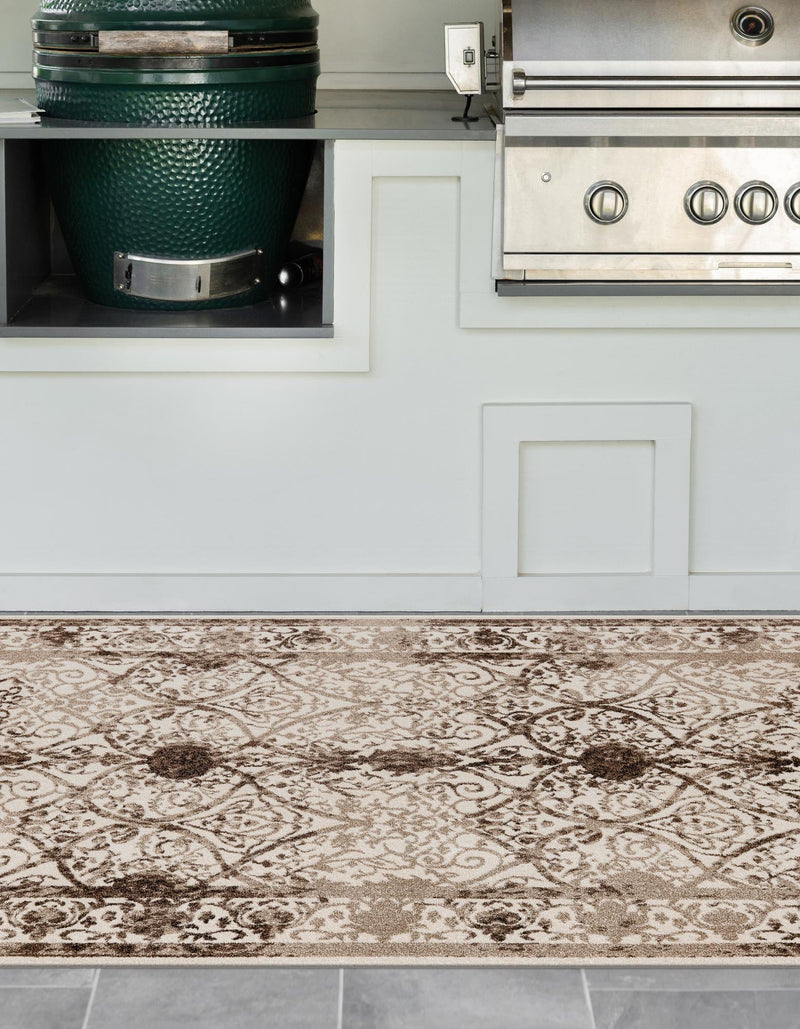 Horizon Collection Area Rug - Sierra Rectangular Beige lifestyle 64