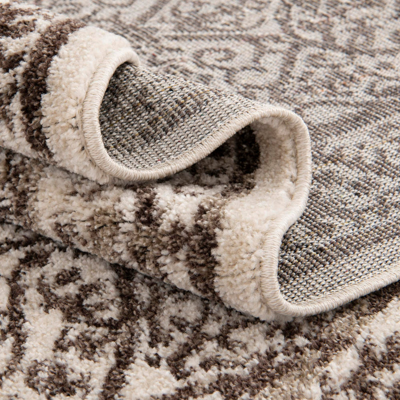 Horizon Collection Area Rug - Sierra Rectangle Beige lifestyle 24