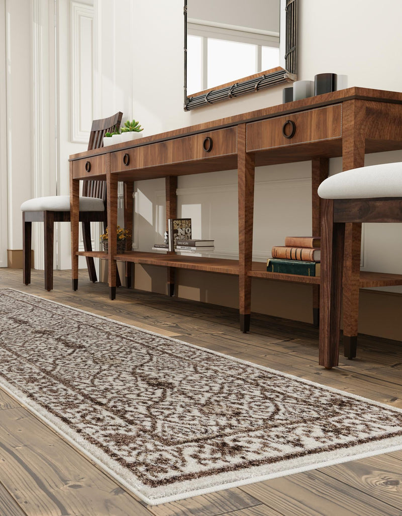 Horizon Collection Area Rug - Sierra Runner Beige lifestyle 48