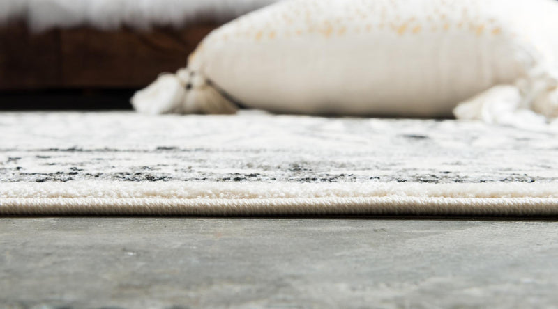 Horizon Collection Area Rug - Sierra Rectangle Ivory and Gray lifestyle 12