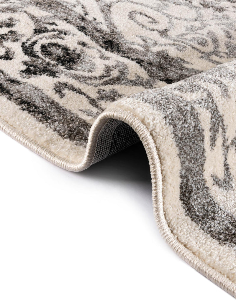 Horizon Collection Area Rug - Sierra Rectangle Ivory and Gray lifestyle 27