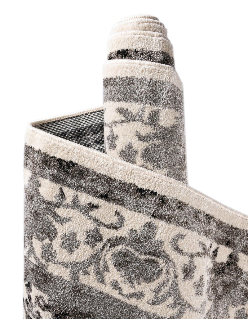 Horizon Collection Area Rug - Sierra Rectangle Ivory and Gray lifestyle 29