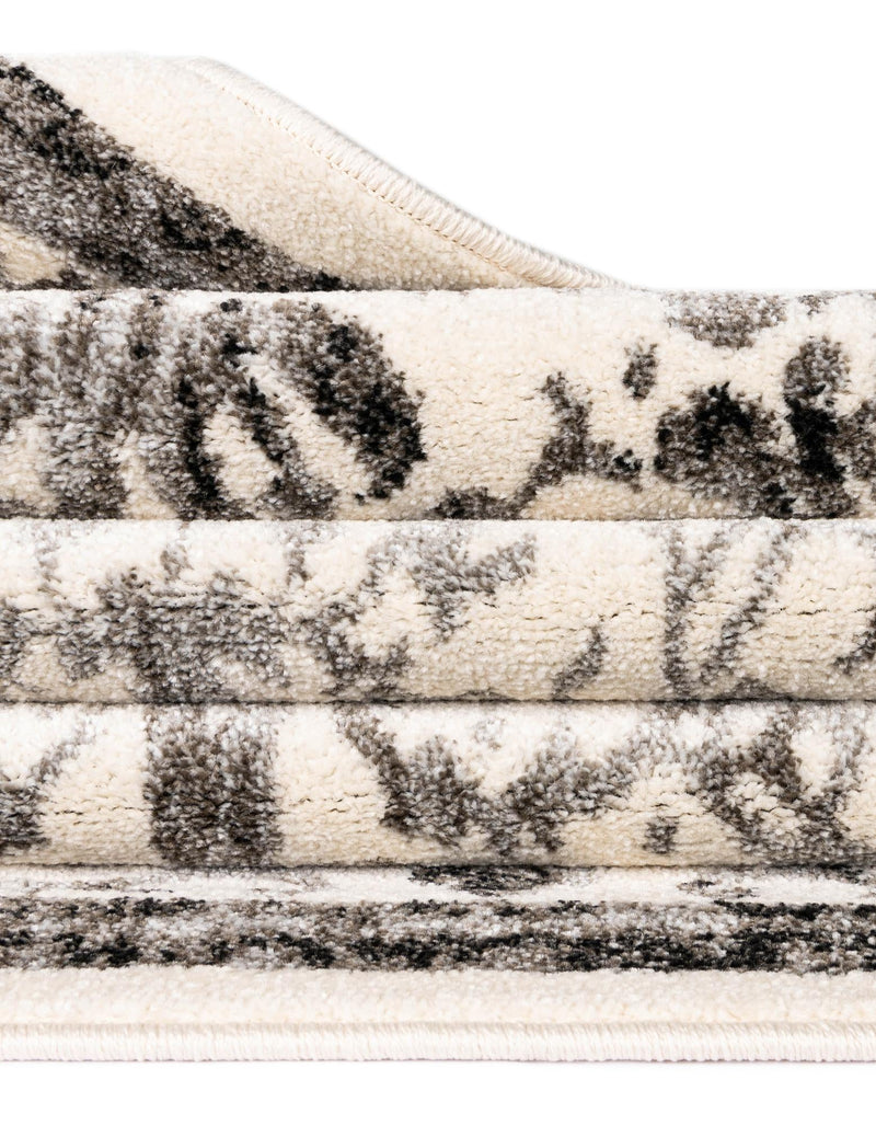 Horizon Collection Area Rug - Sierra Rectangle Ivory and Gray lifestyle 35