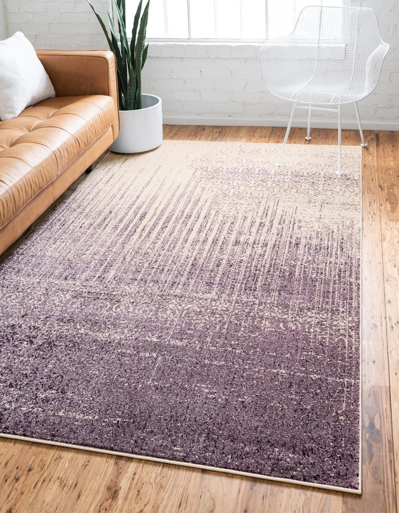 Studio Haven Collection Area Rug - Workspace Rectangle Purple lifestyle 27