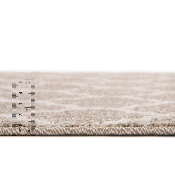 Lattice Gardens Collection Area Rug - Bloomfield (Light Brown) Rectangular Light Brown lifestyle 50