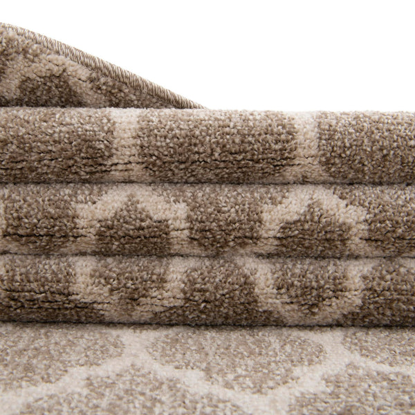 Lattice Gardens Collection Area Rug - Bloomfield (Light Brown) Rectangular Light Brown lifestyle 59