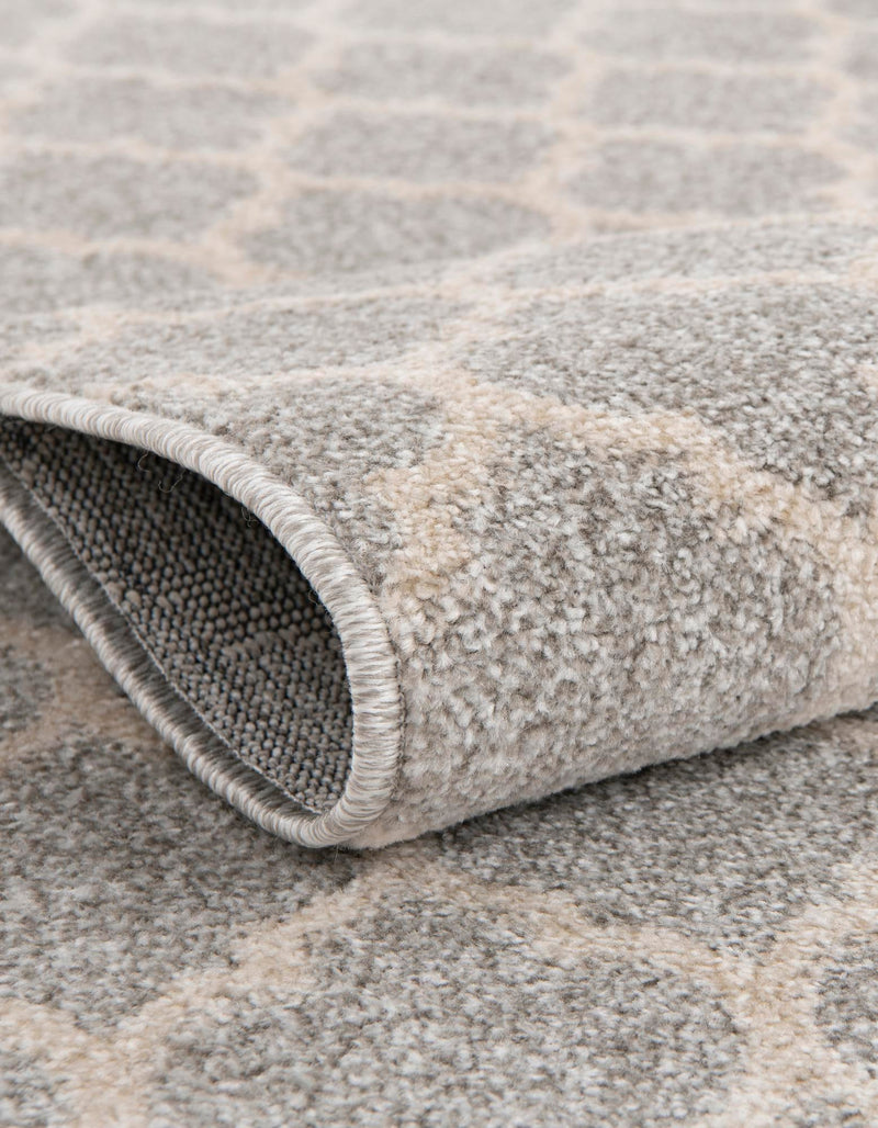 Lattice Gardens Collection Area Rug - Bloomfield (Light Gray) Rectangular Light Gray lifestyle 64