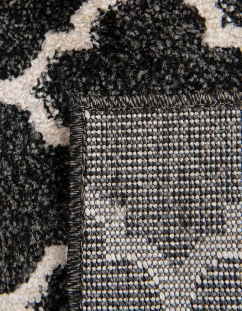 Lattice Gardens Collection Area Rug - Bloomfield (Black) Rectangular Black lifestyle 72