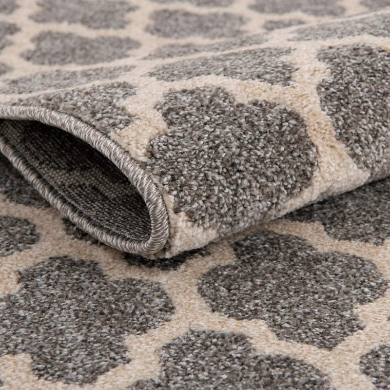 Lattice Gardens Collection Area Rug - Bloomfield (Dark Gray) Rectangular Dark Gray lifestyle 65