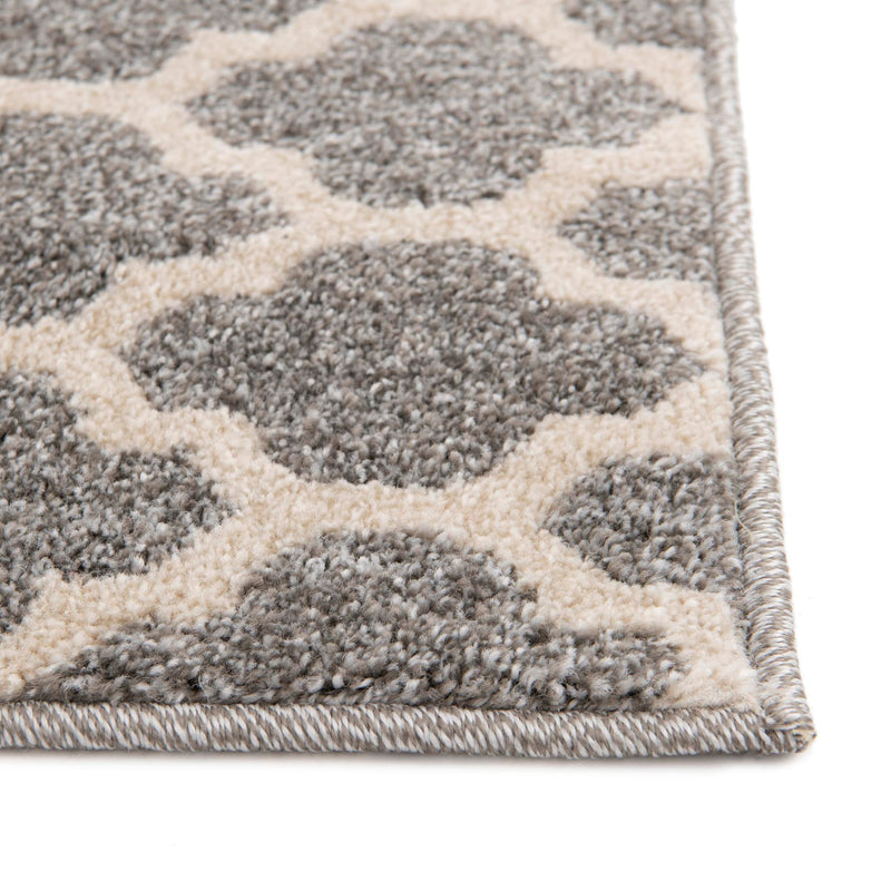 Lattice Gardens Collection Area Rug - Bloomfield (Dark Gray) Rectangular Dark Gray lifestyle 69