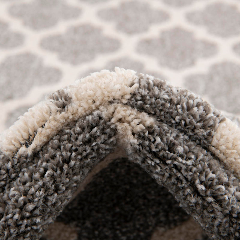 Lattice Gardens Collection Area Rug - Bloomfield (Dark Gray) Rectangular Dark Gray lifestyle 71