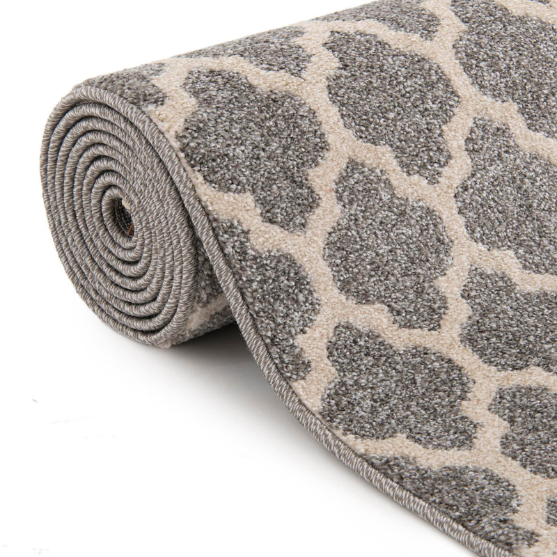 Lattice Gardens Collection Area Rug - Bloomfield (Dark Gray) Rectangular Dark Gray lifestyle 79