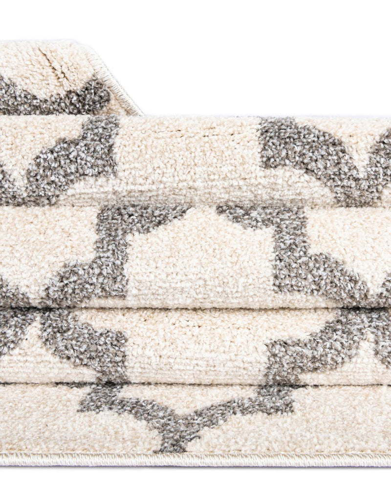 Lattice Gardens Collection Area Rug - Bloomfield (Beige and Gray) Rectangular Beige and Gray lifestyle 87