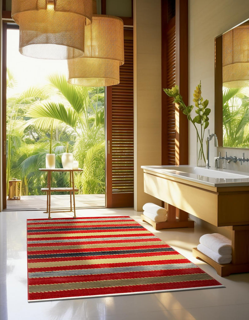 Zagros Oasis Collection Area Rug - Behbahan Rectangle Multi lifestyle 10