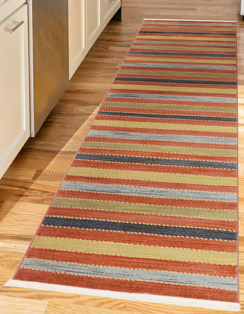 Zagros Oasis Collection Area Rug - Behbahan Runner Multi lifestyle 69