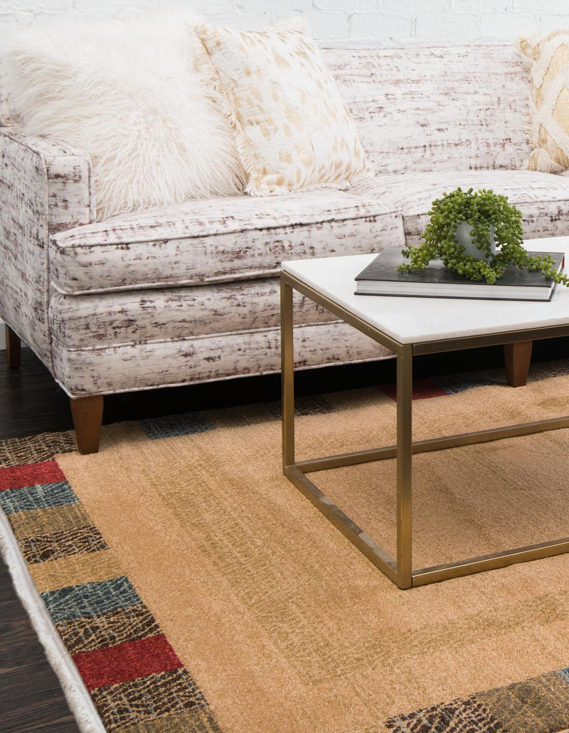 Zagros Oasis Collection Area Rug - Aligoodarz Rectangular Beige lifestyle 25