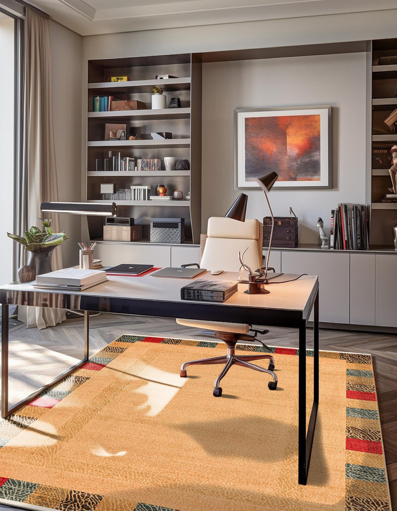Zagros Oasis Collection Area Rug - Aligoodarz Rectangle Beige lifestyle 4