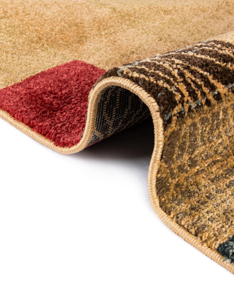Zagros Oasis Collection Area Rug - Aligoodarz Rectangular Beige lifestyle 51