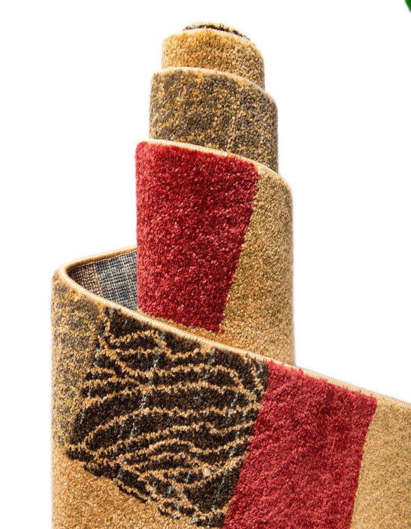 Zagros Oasis Collection Area Rug - Aligoodarz Rectangular Beige lifestyle 55