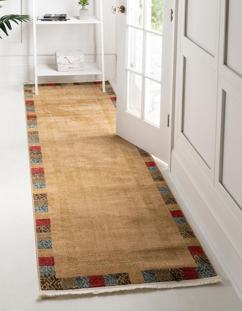 Zagros Oasis Collection Area Rug - Aligoodarz Runner Beige lifestyle 20