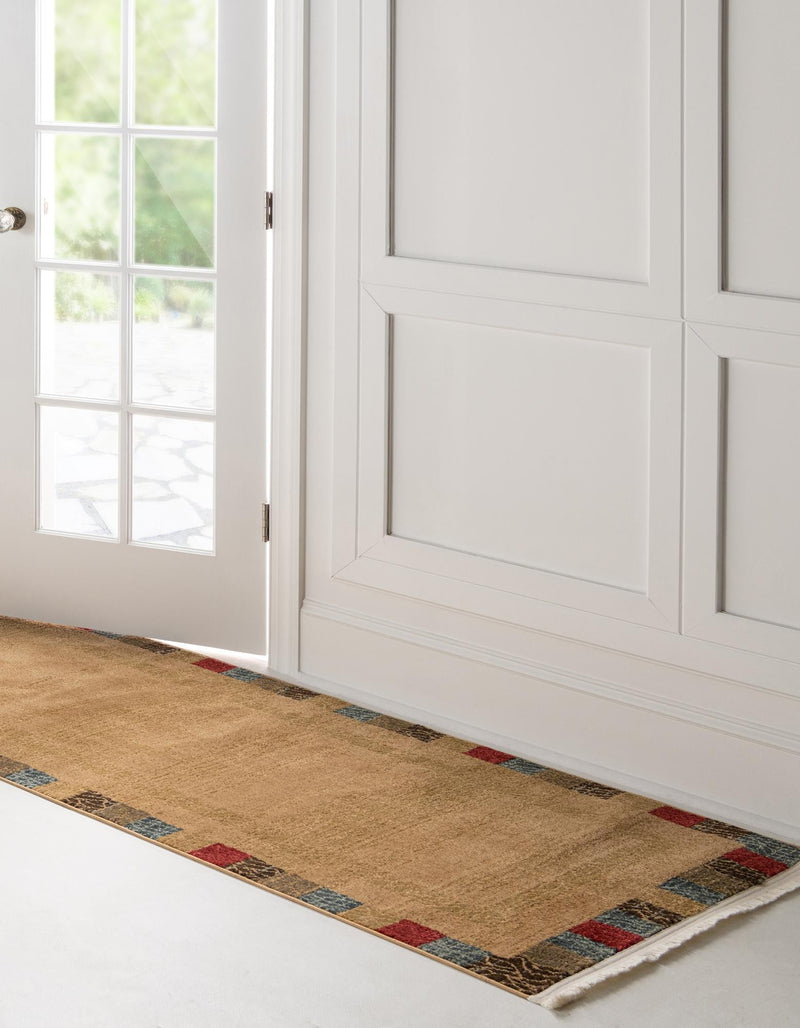 Zagros Oasis Collection Area Rug - Aligoodarz Runner Beige lifestyle 23
