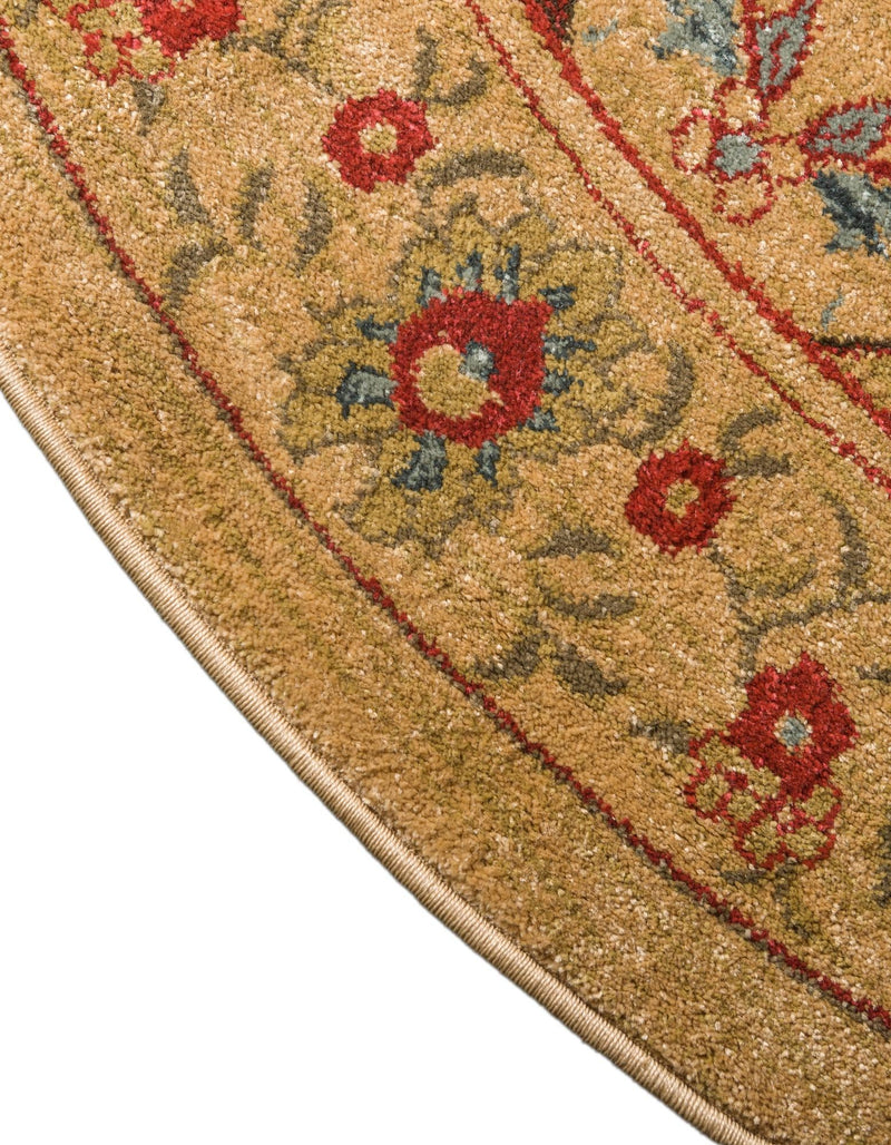 Chelsea Elegance Collection Area Rug - Camden Round Tan lifestyle 50
