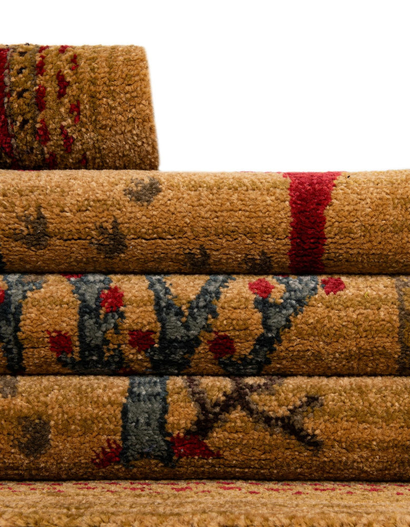 Zagros Oasis Collection Area Rug - Ilam Round Tan lifestyle 63