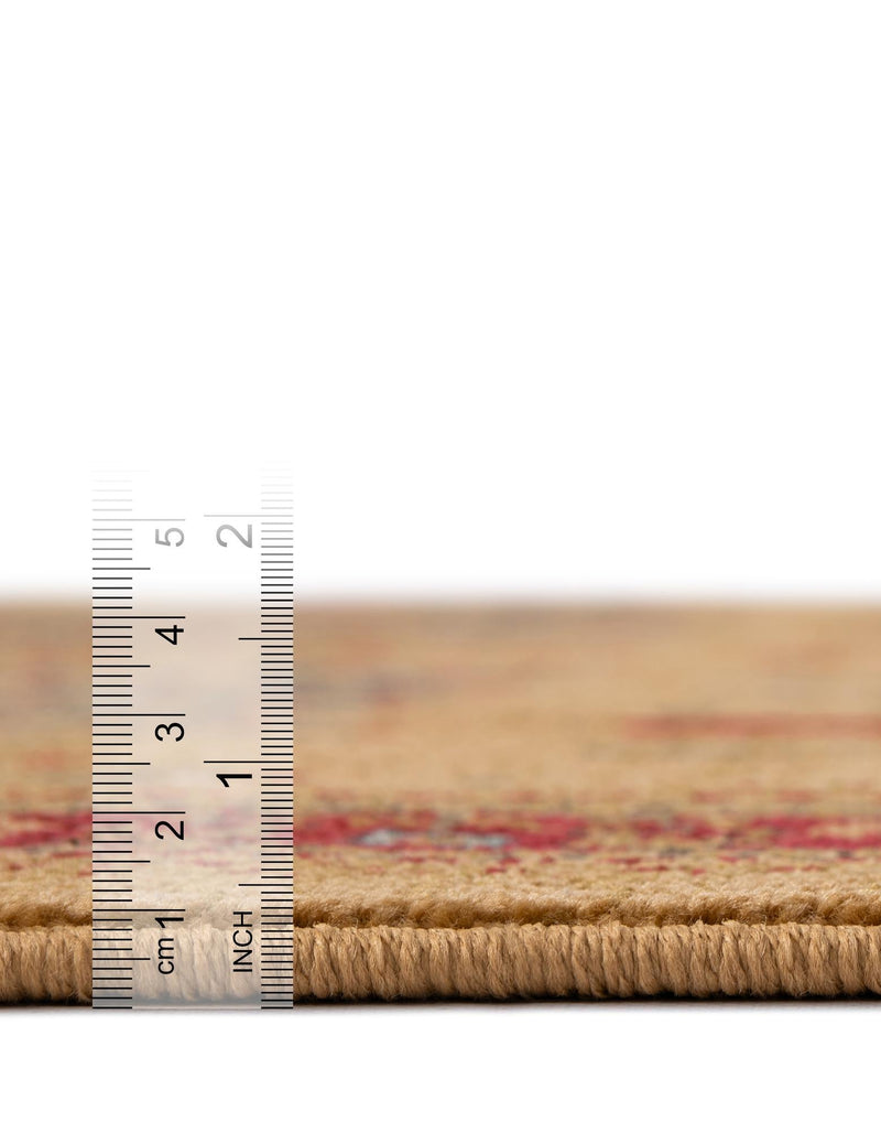 Zagros Oasis Collection Area Rug - Ilam Rectangular Tan lifestyle 39
